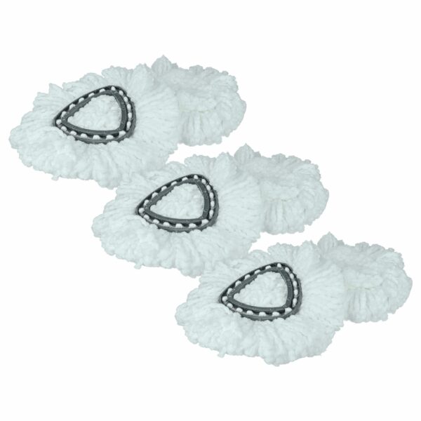 Pack 6x Cabeça de Esfregona Vileda 152623 - Microfibra, Preto e Branco