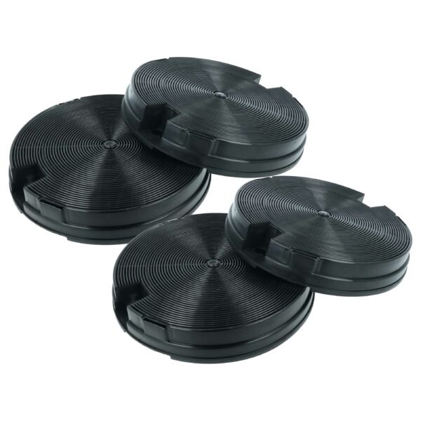 4x Filtro de Carvão Ativado para Zanussi, AEG e Electrolux - vhbw (Ø 19,8 cm)