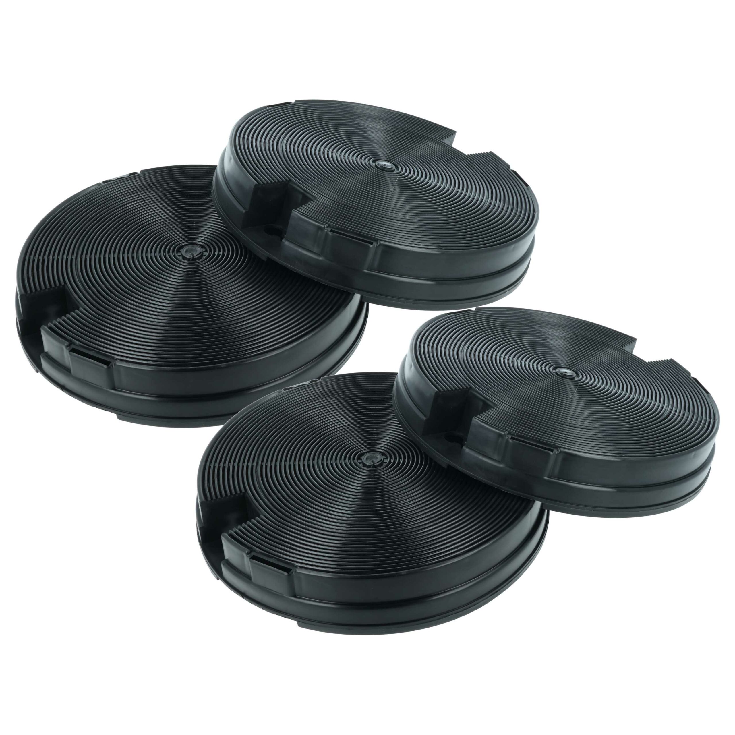 4x Filtro de Carvão Ativado para Zanussi, AEG e Electrolux - vhbw (Ø 19,8 cm)