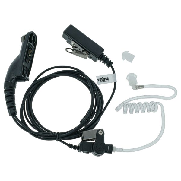 Auricular de Segurança para Motorola XiR P8200 com Microfone PTT, Clip e Cabo Fónico