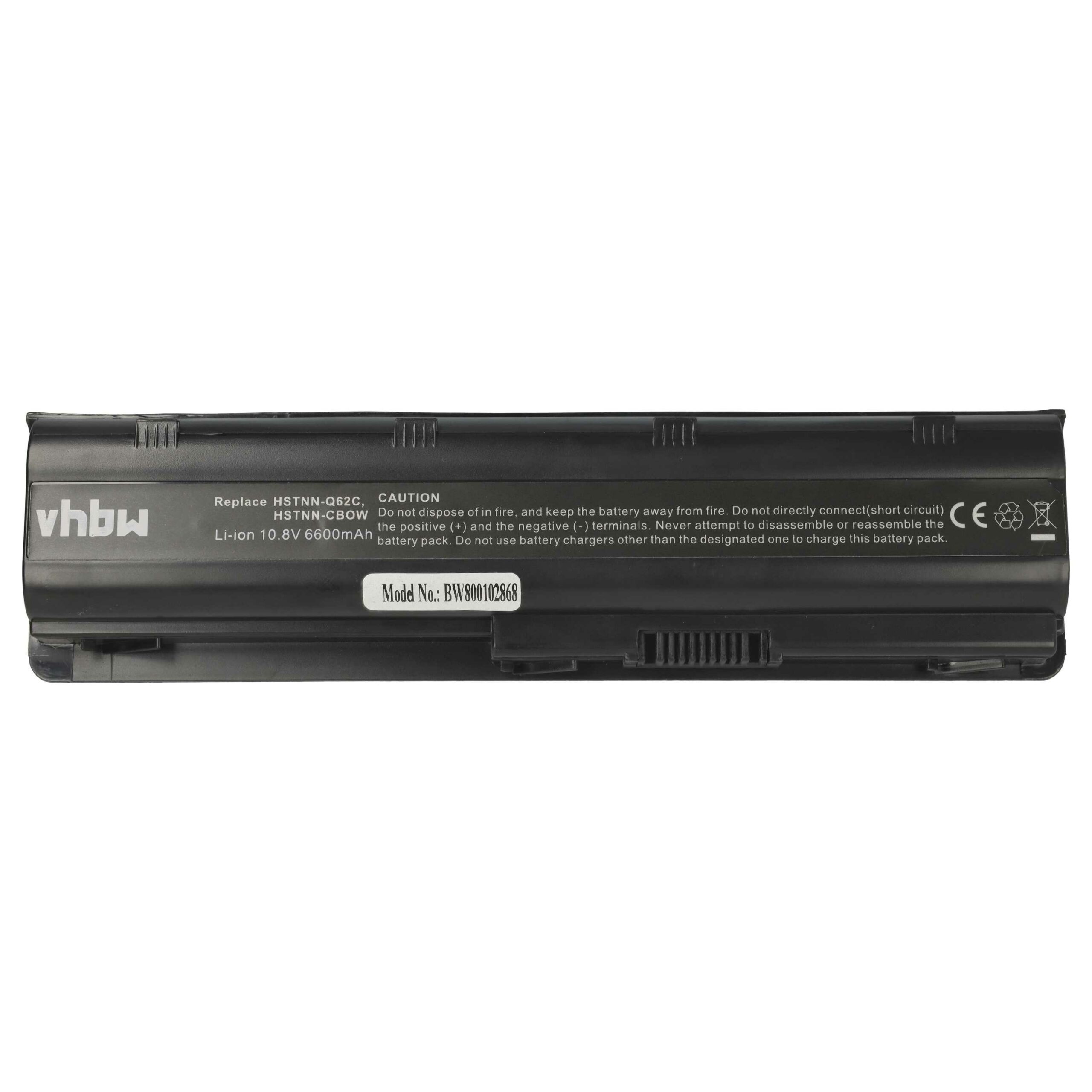 Bateria para Portátil vhbw para HP 593553-001 / Envy 17 / G62 - 6600 mAh, 10.8 V - Image 3