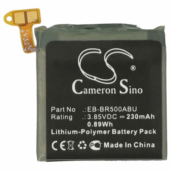 Bateria vhbw para Samsung Smartwatch GH43-04922A, EB-BR500ABU - 230 mAh 3.85 V Li-polímero + Ferramentas