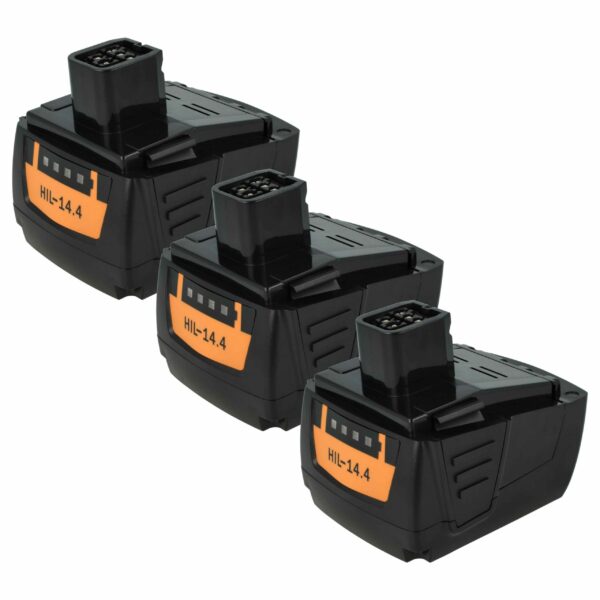 Pack 3x Bateria vhbw 14.4V 4000mAh Li-Ion para Hilti (substitui 273114, B144, B144/2.6)