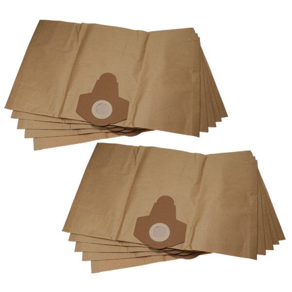 10x Sacos para Aspirador vhbw compatíveis Parkside 30250133, 4035485011445 - Papel