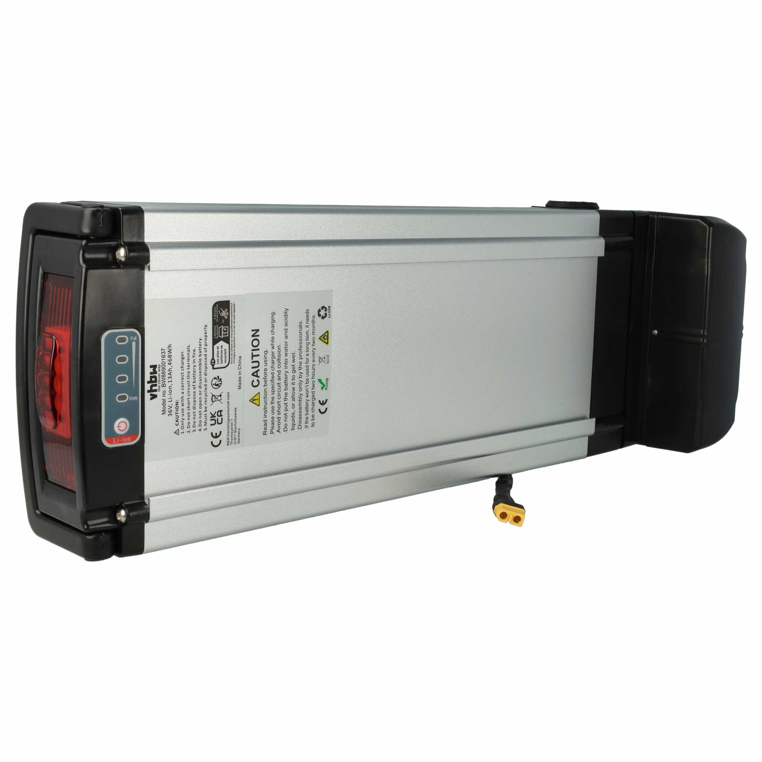 Bateria vhbw 36 V 13 Ah Li-Ion para E-Bikes EGO, Hapex, Keola, Stella com Carregador - Image 2