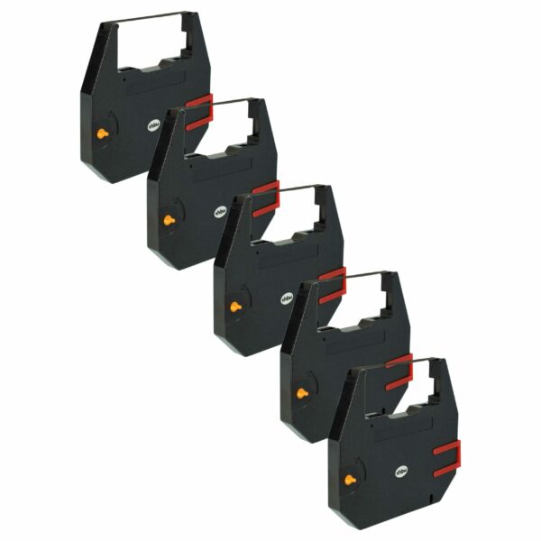 5x Fita de Tinta para Impressora Matricial Hanseatic 186c1, F018602 - Preta
