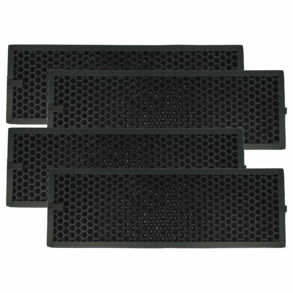 4x Filtro de Carvão Ativado para Purificador Braun BRFV1E - vhbw