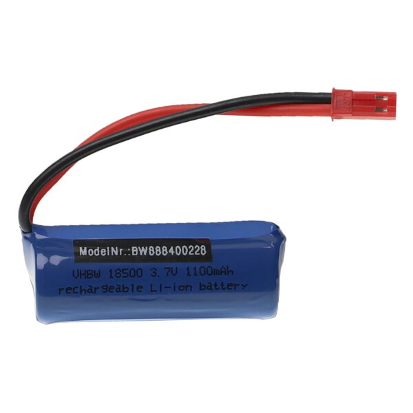 Bateria vhbw para Fei Lun - 1100 mAh 3.7 V Li-Ion com conector BEC