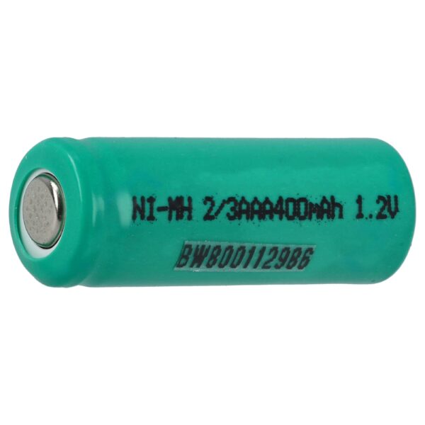 Célula de Bateria Recarregável 2/3AAA vhbw - 400mAh 1.2V NiMH