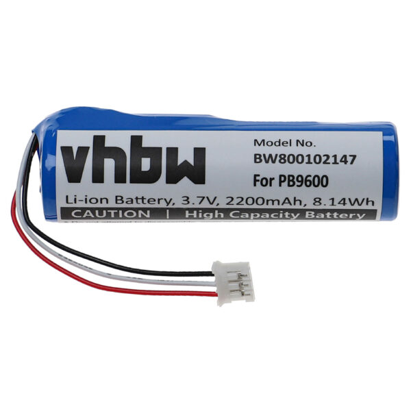 Bateria vhbw para Controlo Remoto Philips PB9600 - 2200 mAh 3.7 V Li-Ion