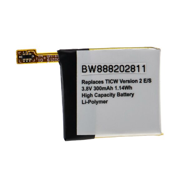 Bateria Smartwatch vhbw para TicWatch SP382728SE - 300 mAh 3.8 V Li-polymer