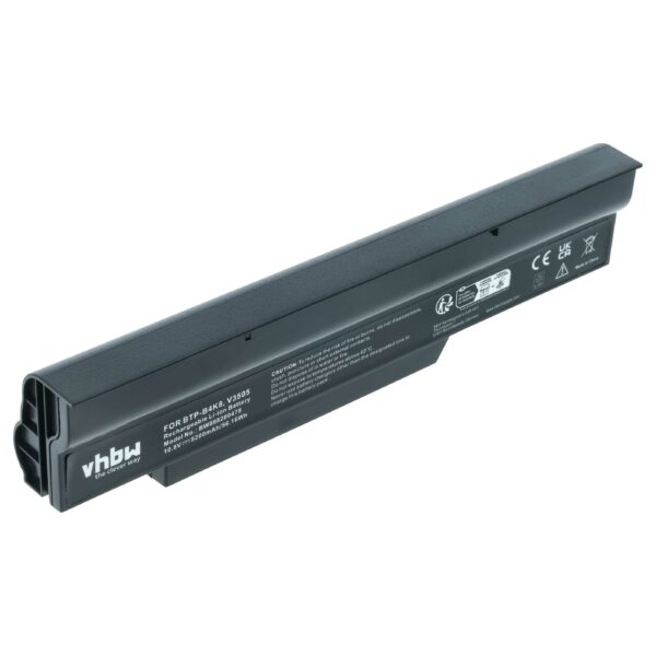 Bateria vhbw para portáteis Fujitsu / Medion 5200 mAh 10.8 V