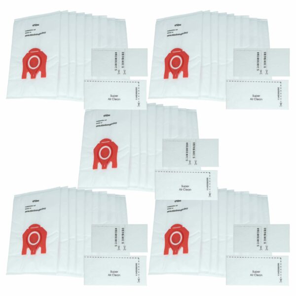 Pack 50x Sacos para Aspirador Miele tipo F/J/M, M 50 - vhbw microfleece