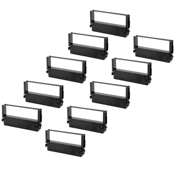 10x Fita de Tinta vhbw substitui Citizen IR41B para Impressora de Matriz de Pontos e Recibos - Preto