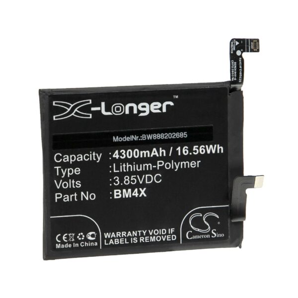 Bateria de Telemóvel vhbw substitui Xiaomi BM4X - 4300 mAh 3.85 V Li-polímero