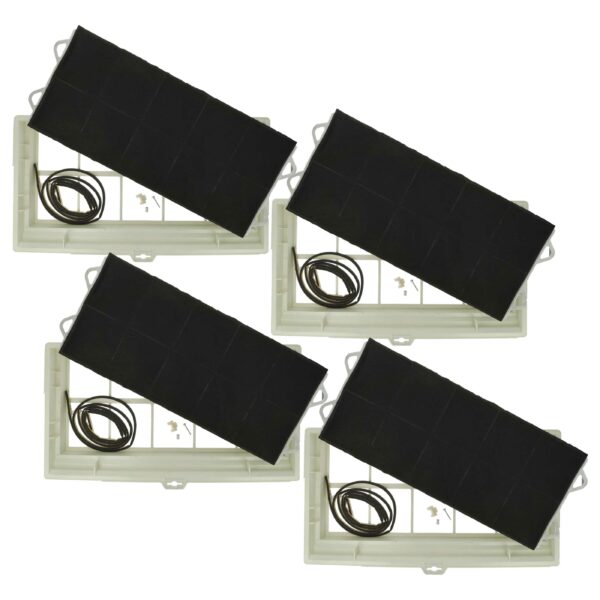 Pack de 4 Filtros de Carvão Ativado para Bosch DSZ13AF - Substituição para Coifas de Cozinha 49.5 x 29.5 x 6.2 cm