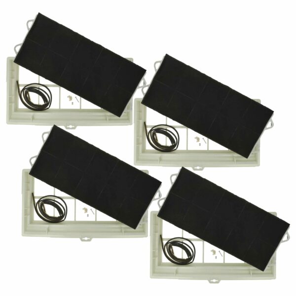 Pack de 4 Filtros de Carvão Ativado para Bosch DSZ13AF - Substituição para Coifas de Cozinha 49.5 x 29.5 x 6.2 cm