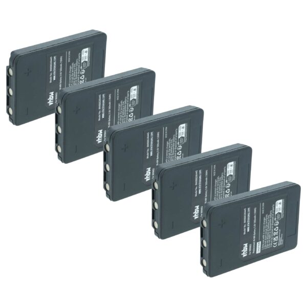 Jogo de 5 Baterias de Substituição vhbw para Autec MHM03, LPM01LI, LPM01, R0BATT00E10A0 - 500 mAh