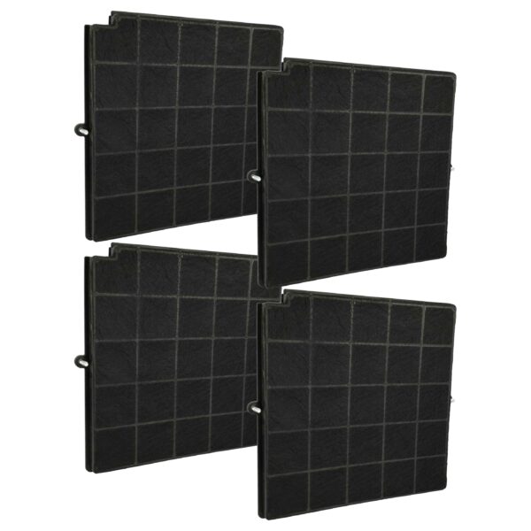 4x Filtro de Carvão Ativado vhbw para Exaustor Airforce 5Z9101X1, AFCFCAF97CS