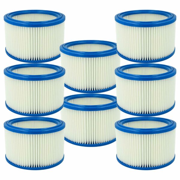 Pack 8x Filtros de Substituição vhbw para Aspiradores Alto Wap 29747 / Hako / Festool / Makita