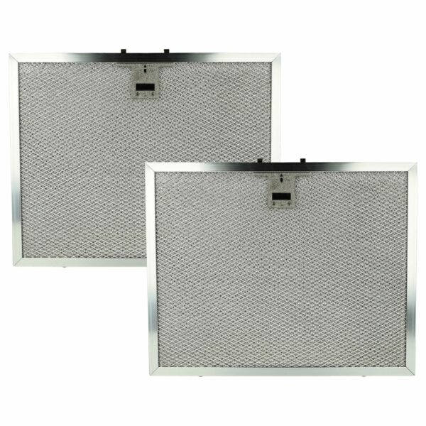 2x Filtro de Gordura Metálico Longa Duração vhbw para Miele e Alapure