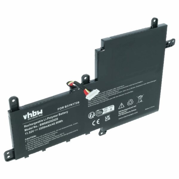 Bateria vhbw para Asus 0B200-02920000, B31N1729 - 3550 mAh 11.52 V Li-Ion