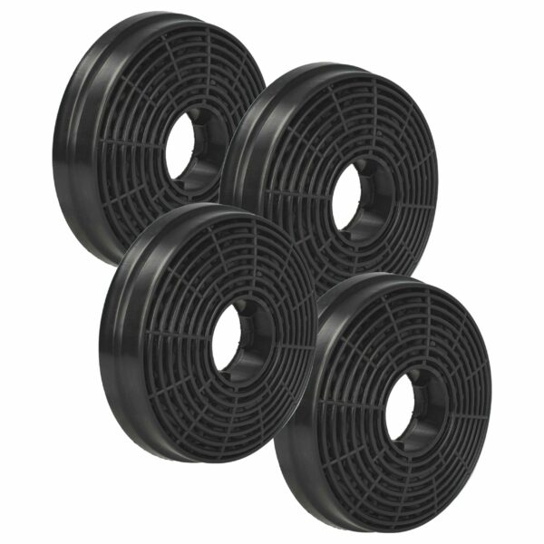 4x Filtro de Carvão Ativado de Substituição para Bomann KF563 - 10.5 cm