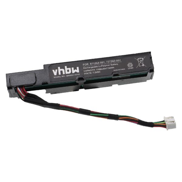 Bateria para Controladora RAID HP 71004, 727260-002, 727260-003, 727258-B21 - 1100 mAh 3.7 V Li-Ion vhbw