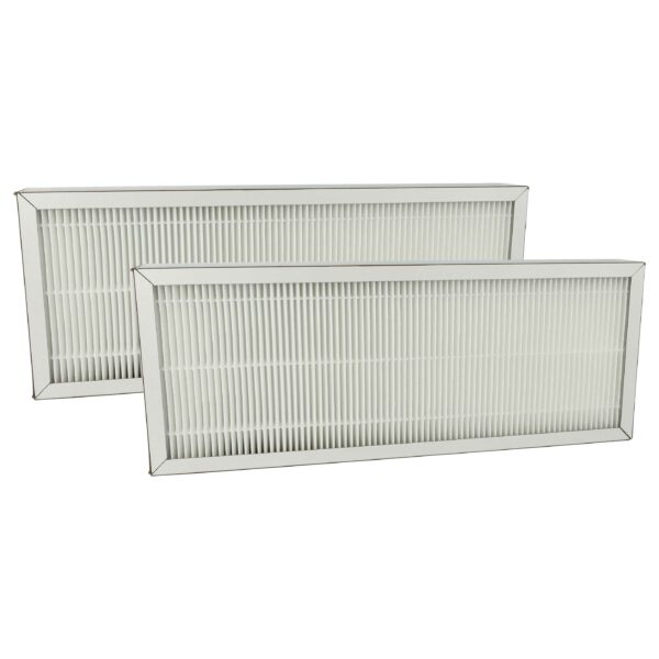2x Filtro de Ar vhbw F7 para Pluggit Vent / Avent P310 - Branco, 41.2 x 16 x 4.6 cm
