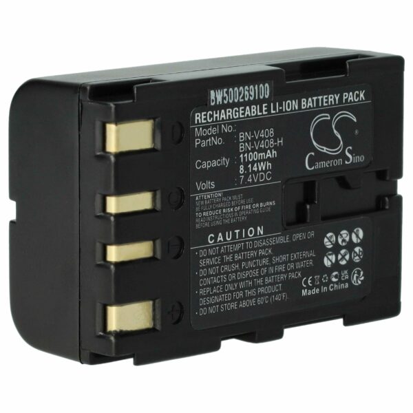 Bateria vhbw para Câmaras JVC BN-V416, BN-V428, BN-V408 - 900 mAh 7.2V Li-Ion