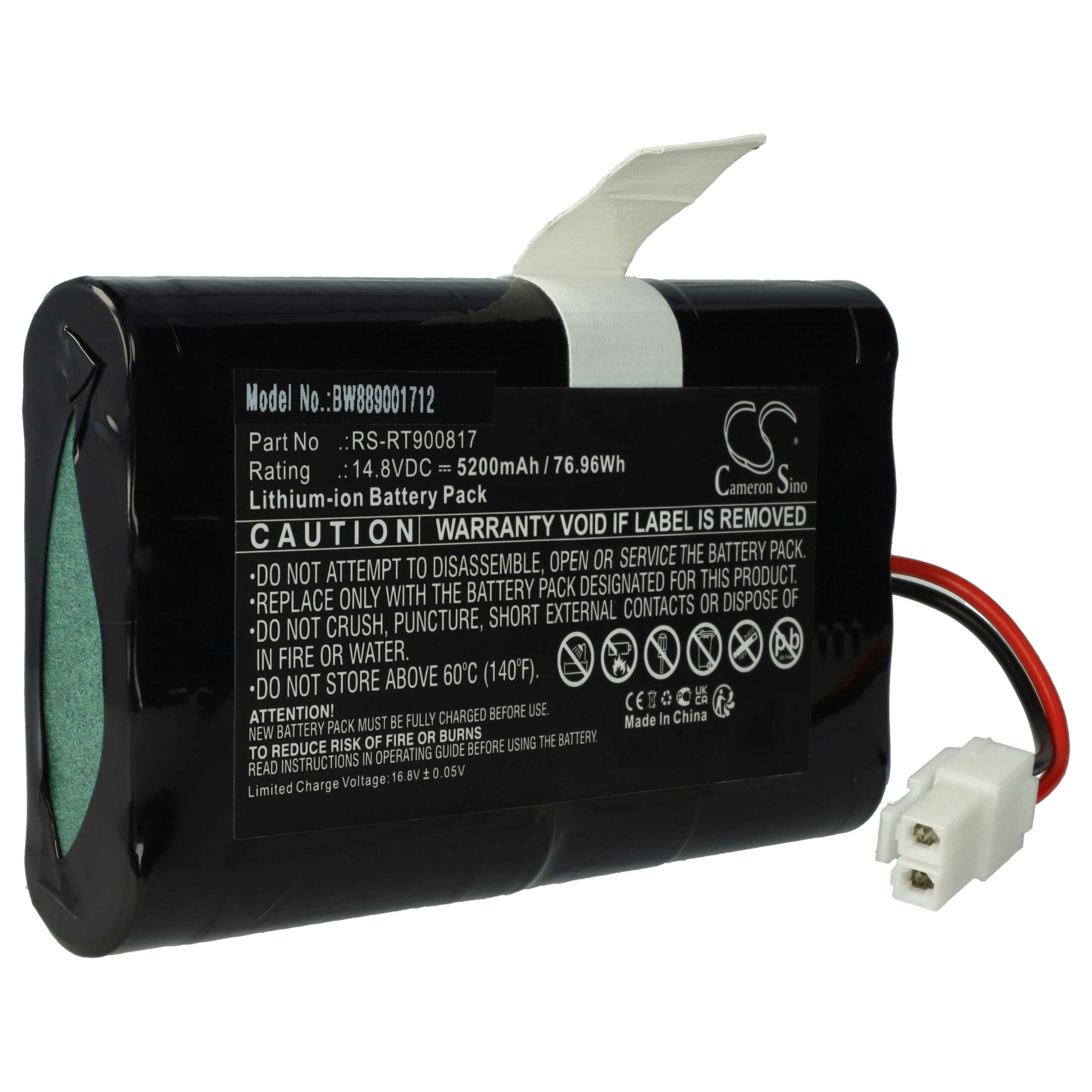 Bateria vhbw para Rowenta Smart Force Cyclonic RR8021 RR8147 5200mAh, 14.8V, Li-Ion - Image 3