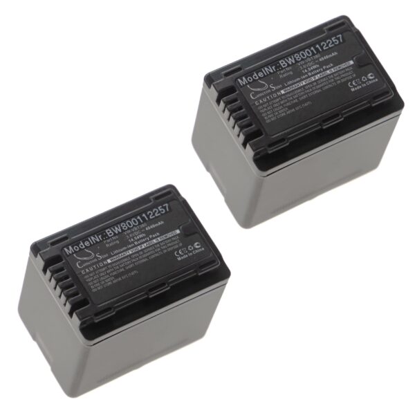 Pack de 2 Baterias vhbw para Panasonic VW-VBK180, VW-VBT380 - 4040 mAh 3.6 V