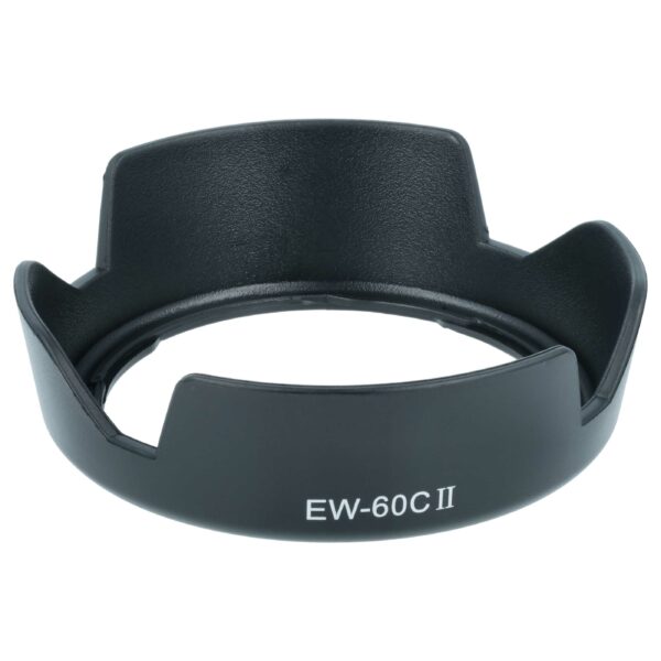 Capuz de Objetiva vhbw compatível com Canon EW-60C II, 58 mm, Preto