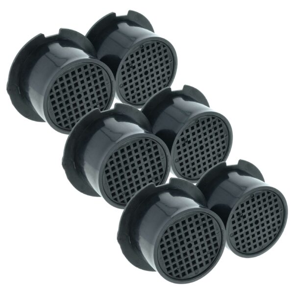 6x Filtro de Carvão Ativado para Frigorífico Bosch, Liebherr, Miele e Gaggenau - vhbw