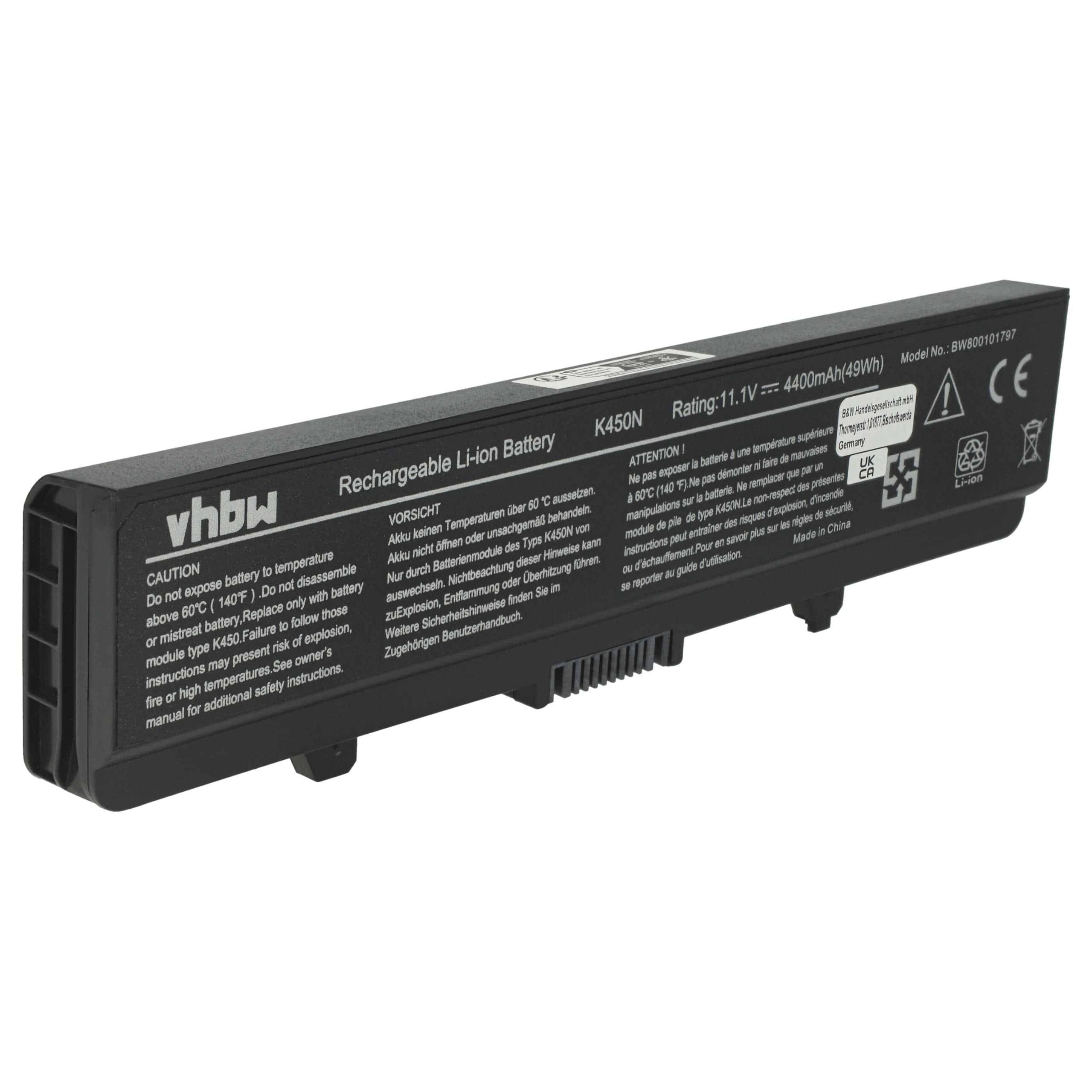 Bateria vhbw para portáteis Dell Inspiron 14, 1525, 1545, 17 - 4400 mAh - Image 3
