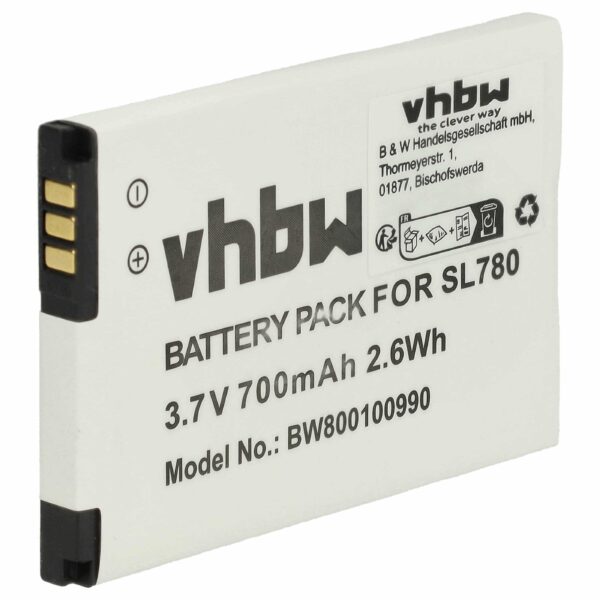 Bateria vhbw para Gigaset 4250366817255 - Telefone Fixo DECT 700 mAh 3.7 V Li-Ion