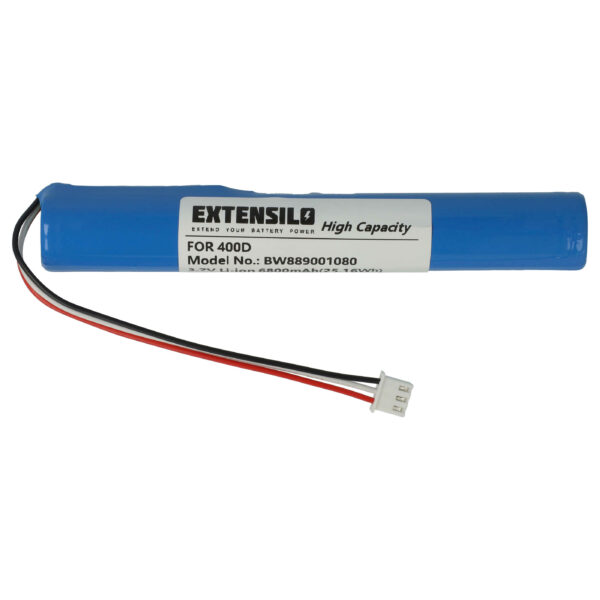 Bateria EXTENSILO para Rádio DAB Pure Move 400D - 6800 mAh 3.7 V Li-Ion
