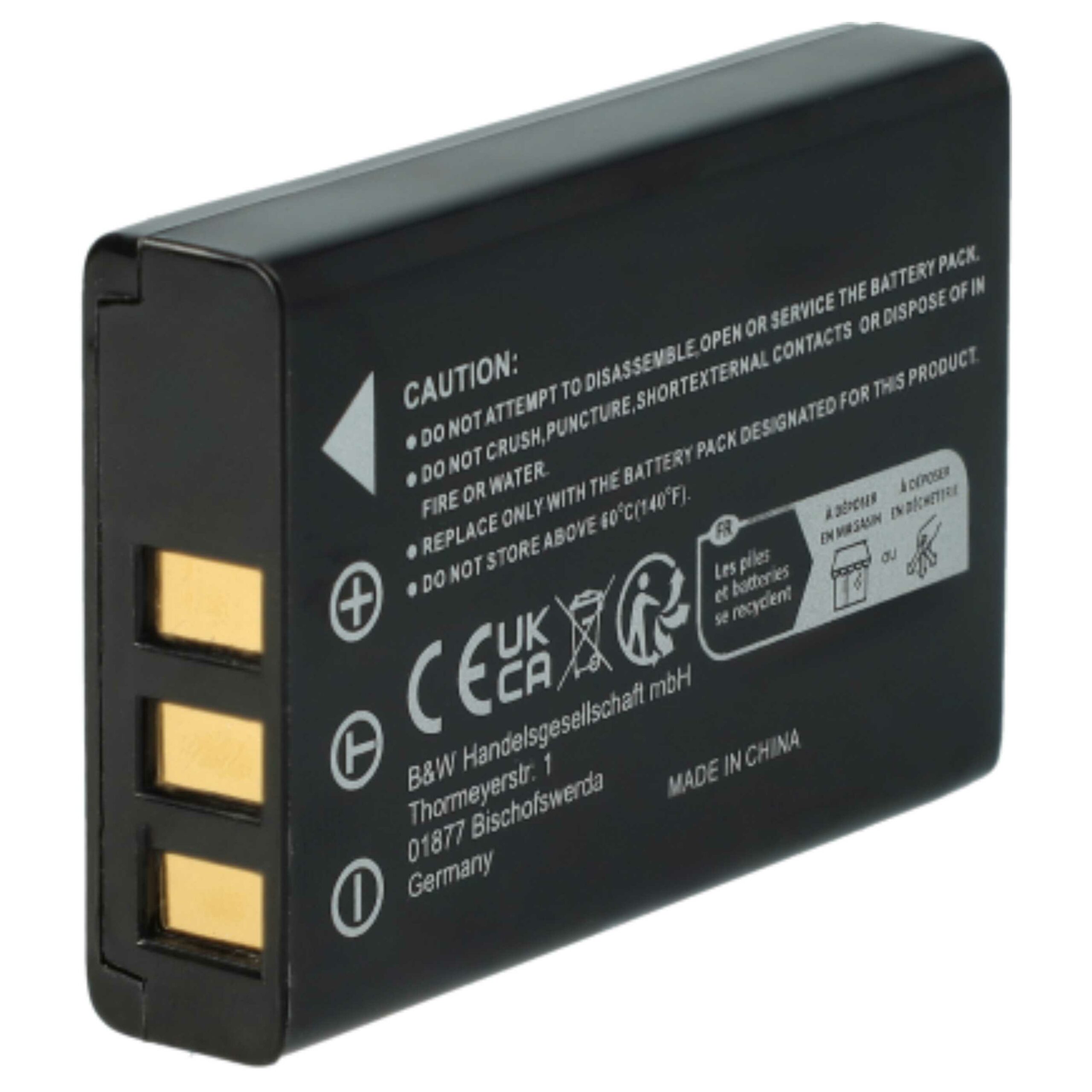 Pack de 3 Baterias EXTENSILO para Aiptek ZPT-PM18 - 1800mAh, 3.7V, Li-Ion - Image 2