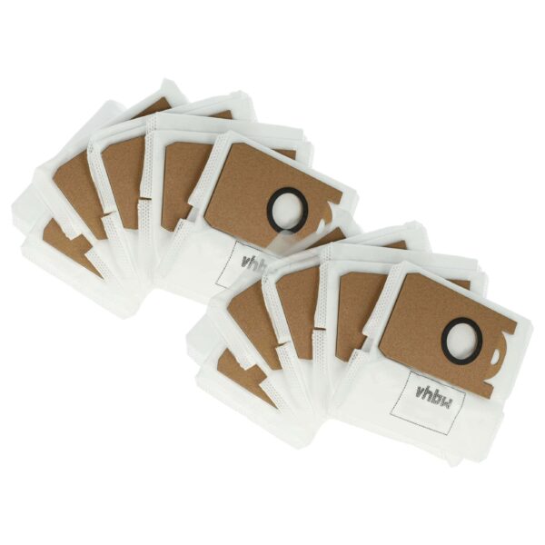 Conjunto de 10 Sacos de Pó para Unidade de Sucção Proscenic M7 Max, M7 Pro, M8 Pro - vhbw