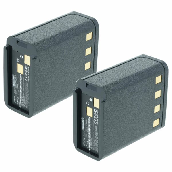 2 Baterias de Substituição para Rádios Bullard BNH-5447TIC, BU32H1-A - 2500 mAh 9.6 V NiMH vhbw