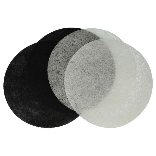 Conjunto de 2 filtros de carvão ativado + 2 filtros de gordura para fritadeira Moulinex AD-5 vhbw