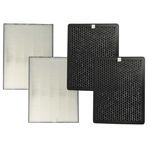 Jogo de 4 Filtros para Purificador de Ar Philips FY2422/30 - Filtro de Carvão Ativado e HEPA vhbw