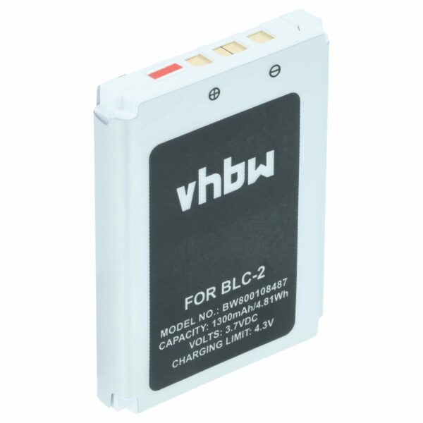 Bateria vhbw compatível com CipherLab BA-80S1A2, KB1B371200005 - 1300 mAh 3.7 V Li-Ion