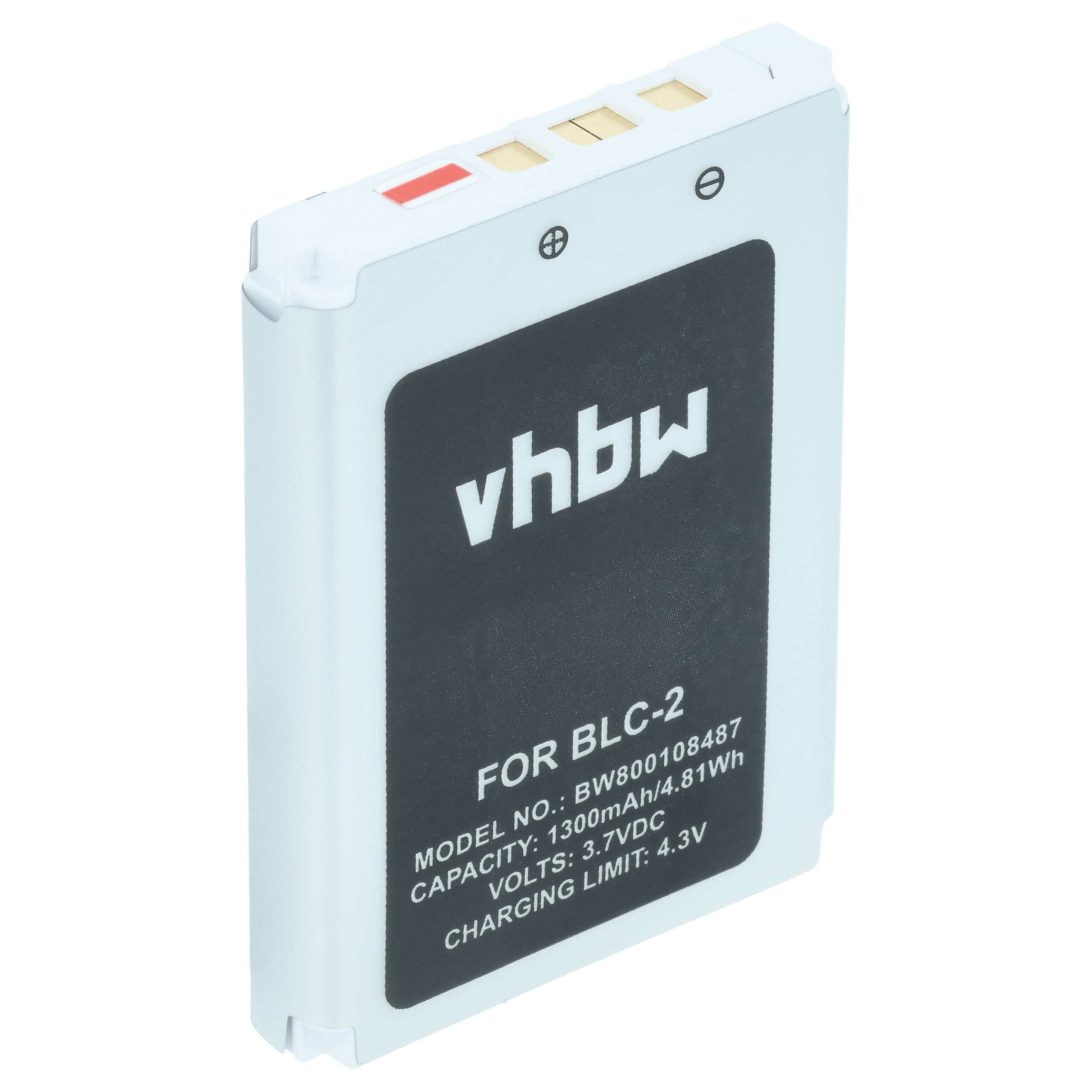 Bateria vhbw compatível com CipherLab BA-80S1A2, KB1B371200005 - 1300 mAh 3.7 V Li-Ion