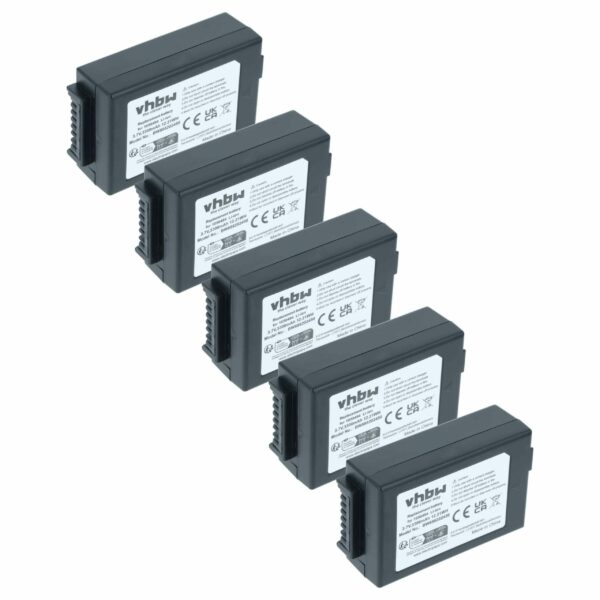 Bateria vhbw 5x para Computador Portátil Psion WA3006, WA3020 - 3300mAh, 3.7V
