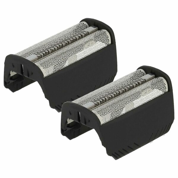 2x Lâmina Dupla para Barbear compatível com Braun 30B, 30B Mul - Inclui Moldura, Preto