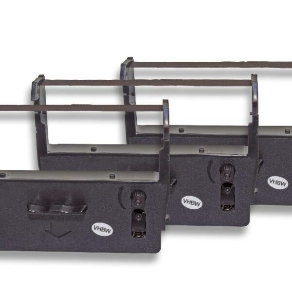 3x Fita de Tinta vhbw para Epson ERC-37, Anker DS - Preto