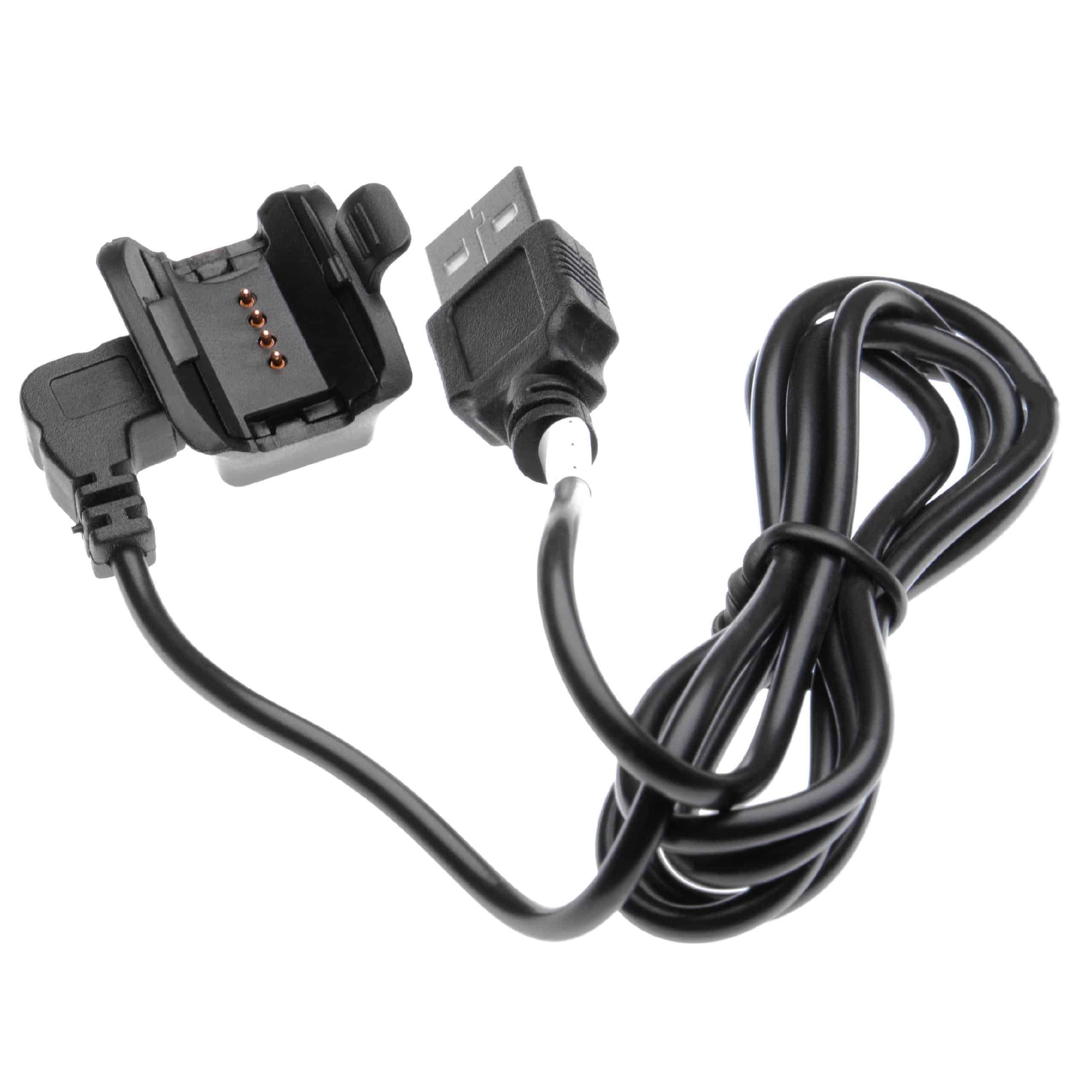 Base de Carregamento vhbw para Garmin Epix - 100 cm, com Cabo Micro USB