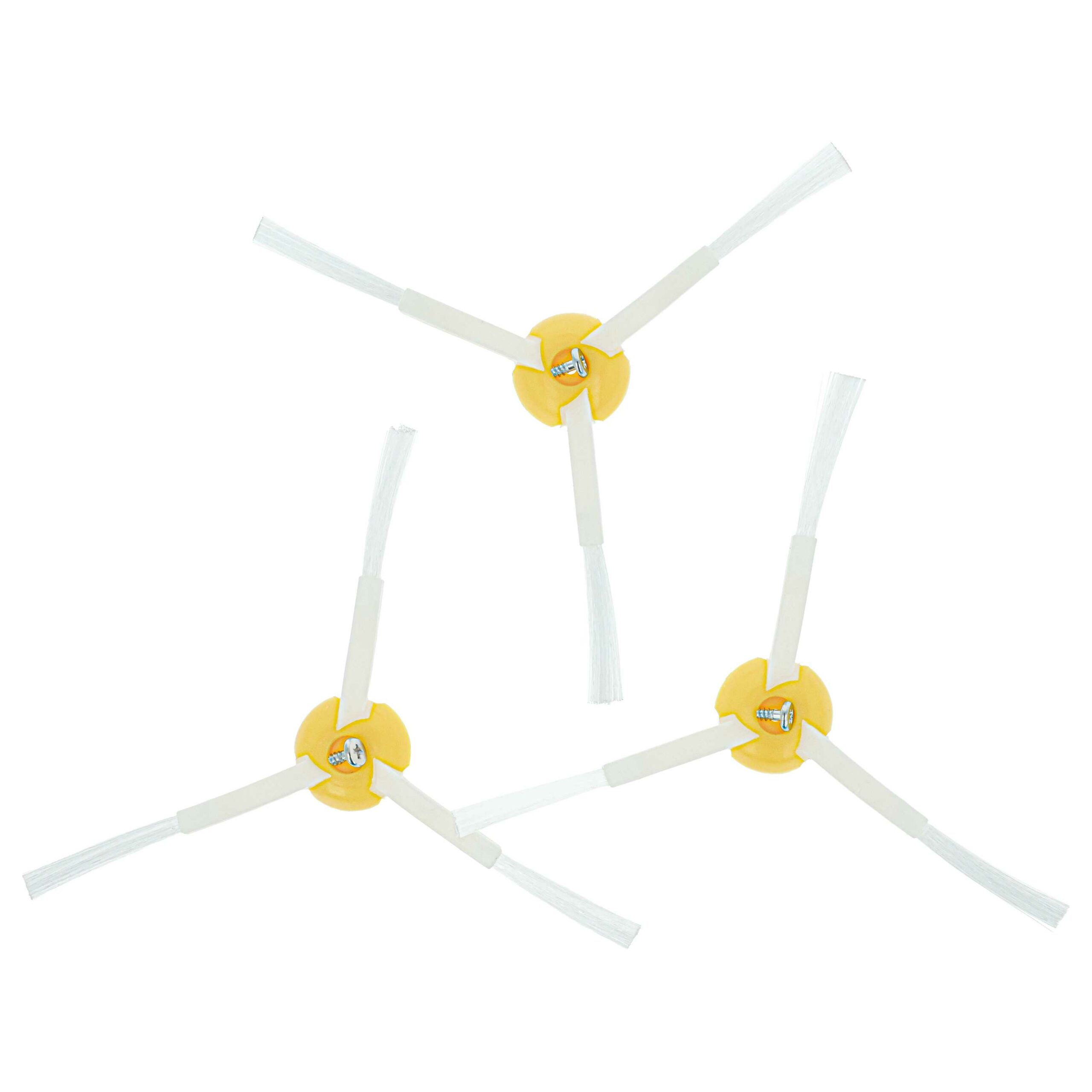 Pack com 3 Escovas Laterais vhbw para iRobot Roomba 866, 876, 900, 960 - Brancas e Amarelas - Image 2