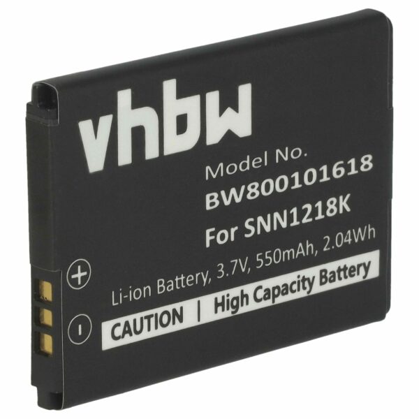 Bateria vhbw para Motorola compatível com SNN5882A, SNN1218K, OM4C, OM4A - 550 mAh 3.7 V Li-Ion